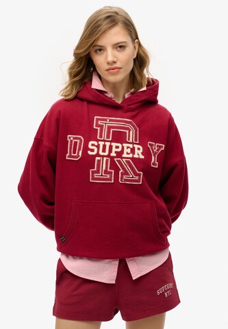 Superdry Sweatshirt 'Essentials' in Rood: voorkant