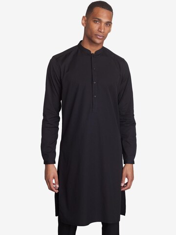 Next Comfort Fit Hemd in Schwarz: Vorderseite