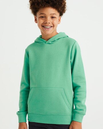 WE Fashion Sweatshirt in Groen: voorkant