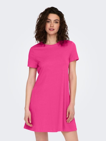 Robe 'MAY' ONLY en rose : devant