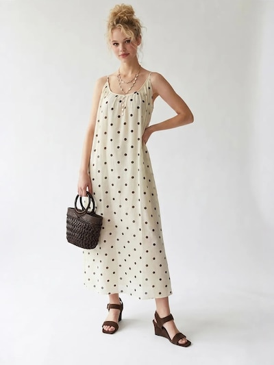 MixRay Robe d’été en 36 en brun foncé / blanc cassé, Vue avec produit