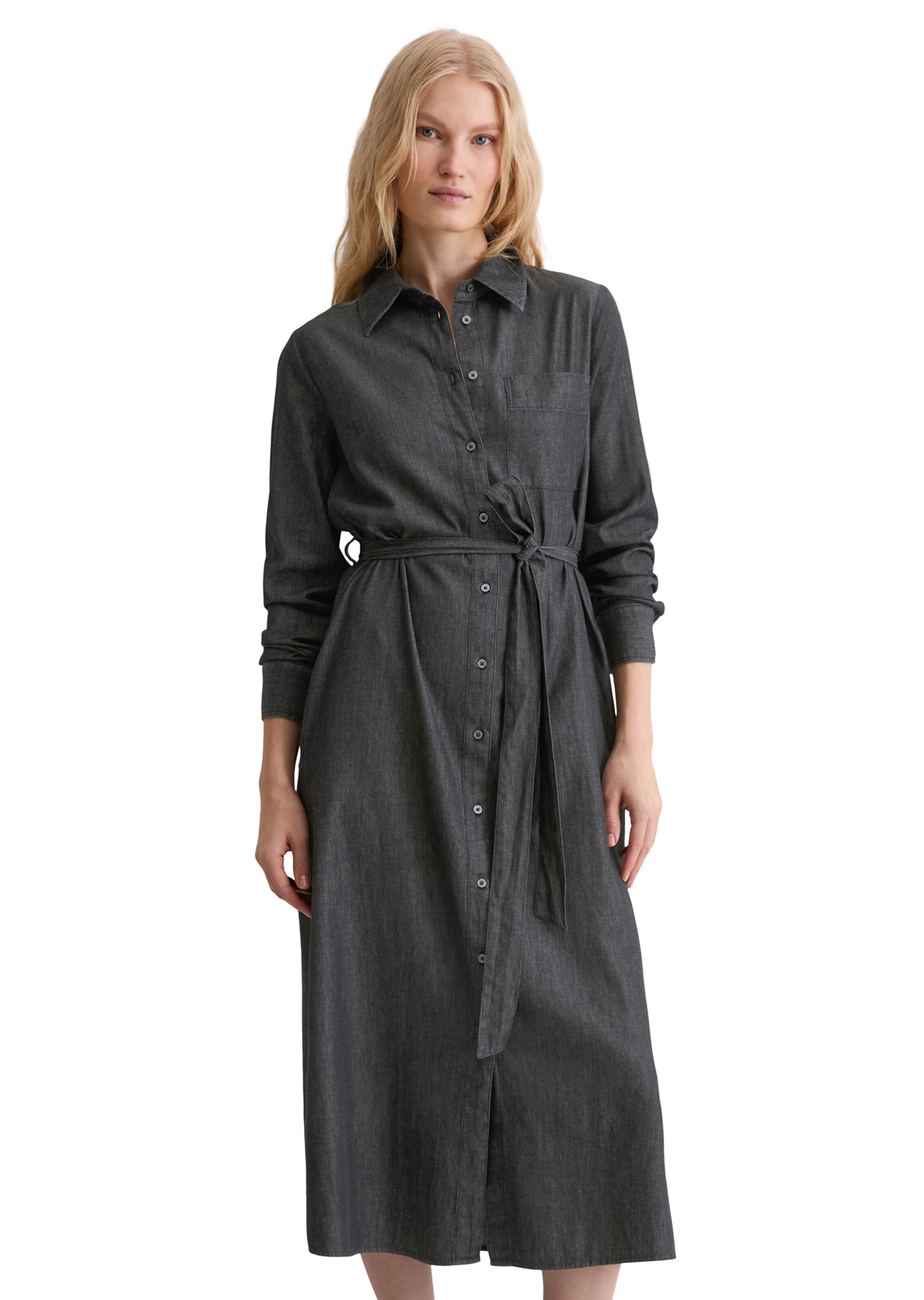 Marc O'Polo Shirt dress in Grey: front