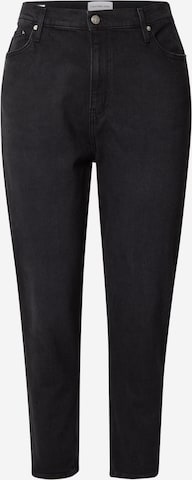 Calvin Klein Jeans Tapered Τζιν σε μαύρο: μπροστά