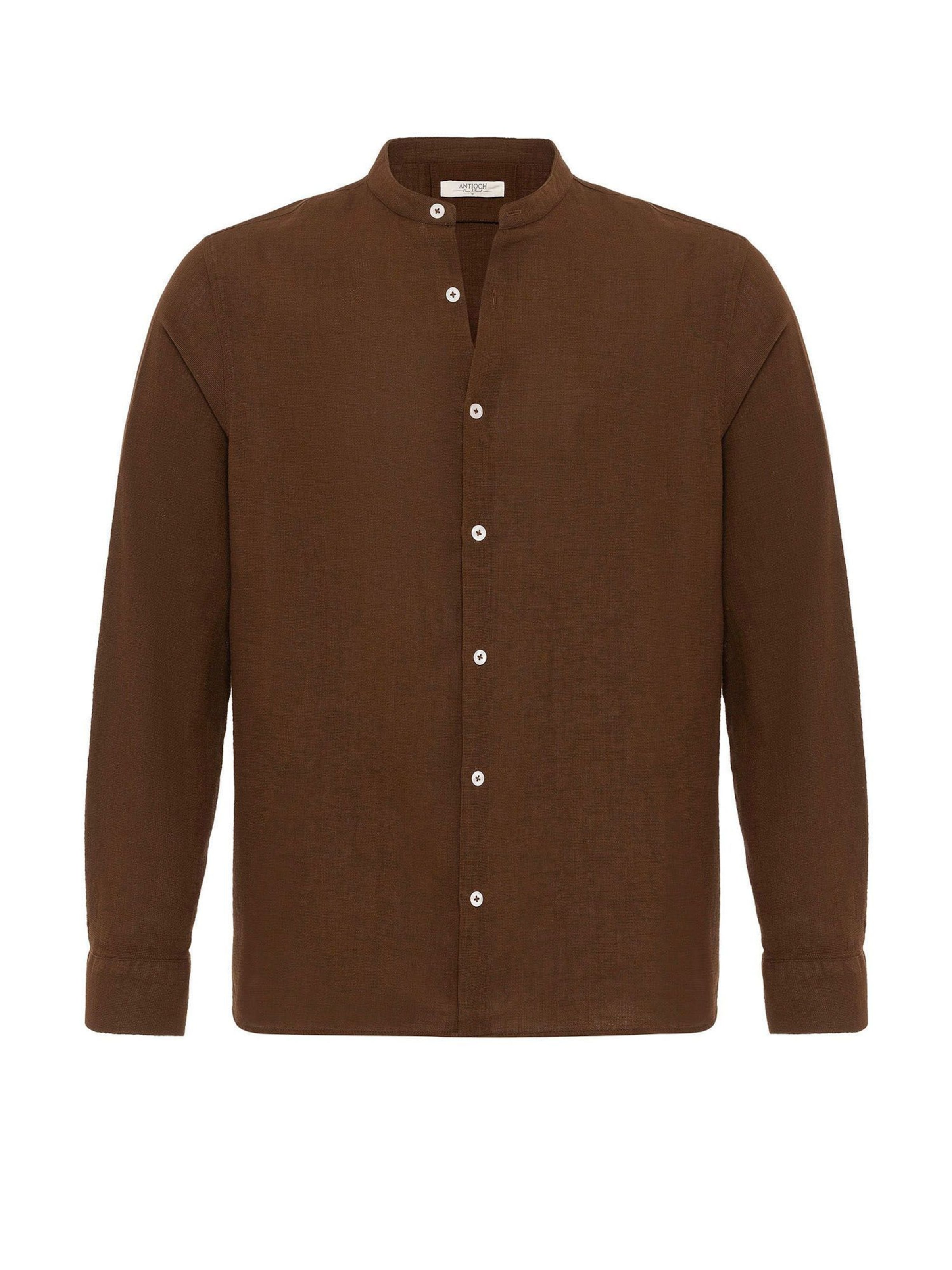 Antioch Regular Fit Skjorte i brun: forside