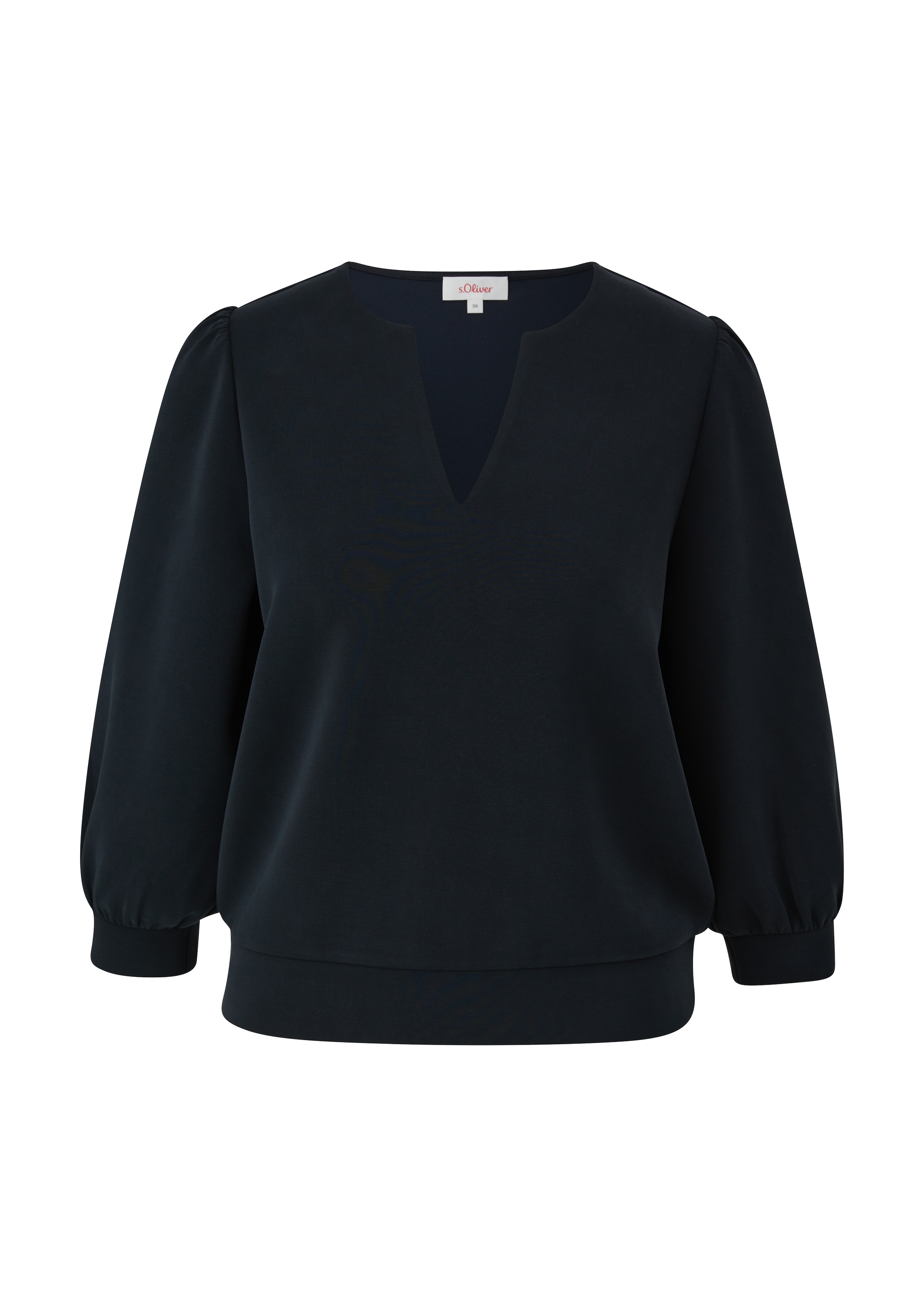 s.Oliver Свитшот в Черный: спереди