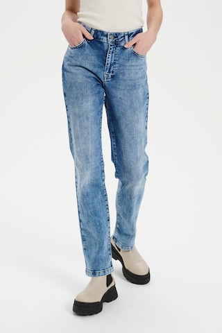 SAINT TROPEZ Regular Jeans 'Molly' in Blau: predná strana
