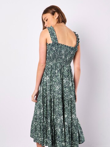 Apricot Ditsy Floral Midi Dress ' ' in Grün