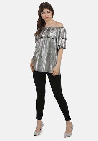 myMo at night Top in Silber