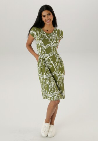 Aniston SELECTED Summer Dress in Green