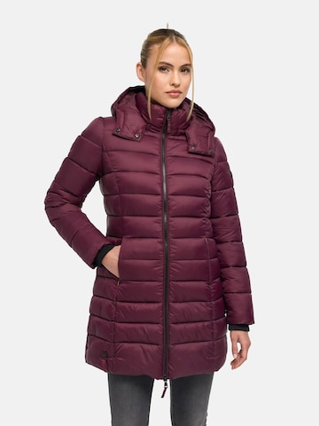 MARIKOO Wintermantel 'Abendsternchen' in Rood: voorkant