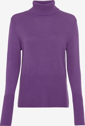 Pull-over heine en violet : devant