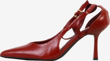 Super Mode Pumps in Rot: Vorderseite