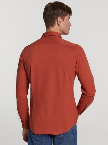 Coupe slim Chemise 'Pablo' Shiwi en marron