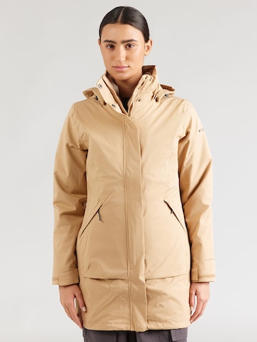 COLUMBIA - Casaco outdoor 'Pulaski II' em castanho: frente