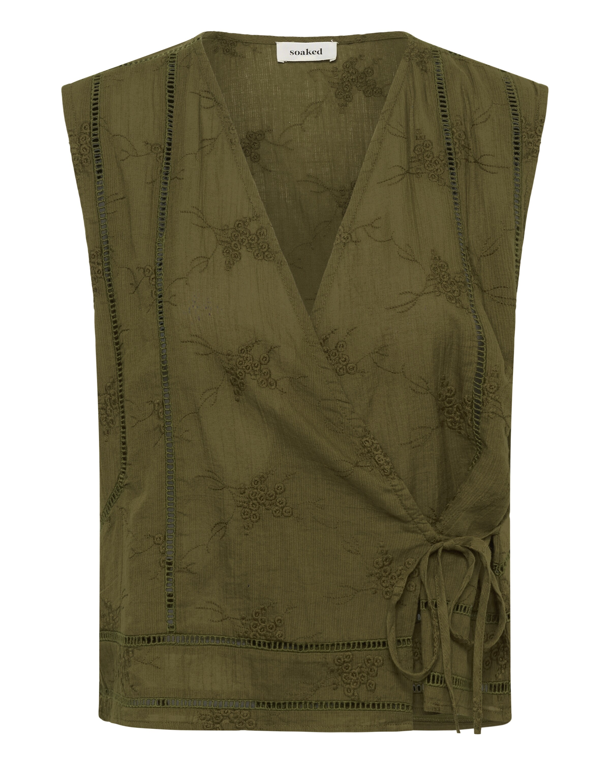 Chemisier 'SLEmbla' SOAKED IN LUXURY en vert : devant