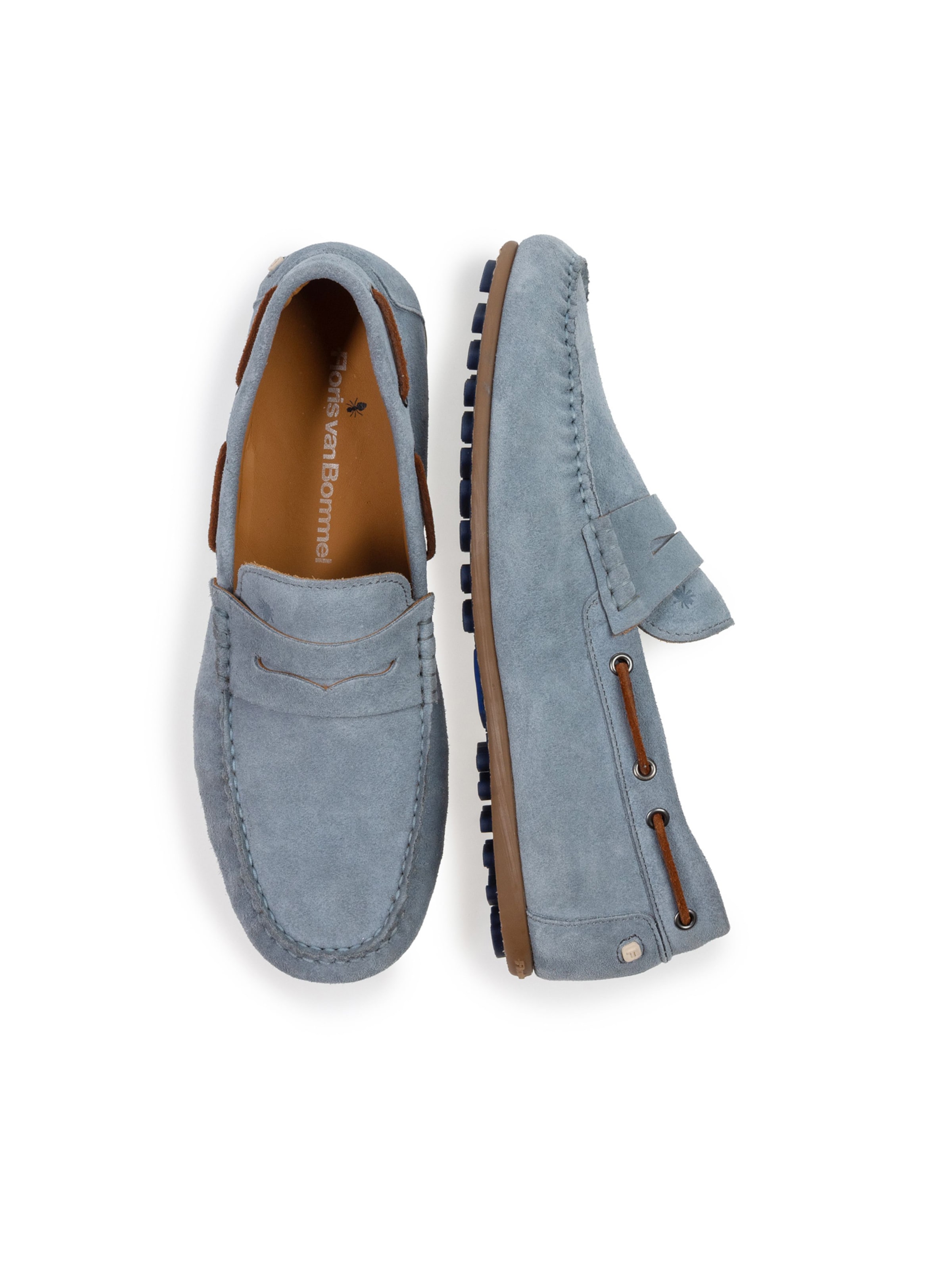 Floris van Bommel Mocassins 'De Drijver 02' in Blauw
