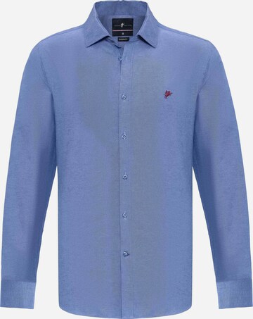 Chemise 'Jon' DENIM CULTURE en bleu : devant