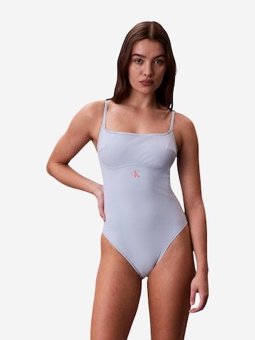 Classique Maillot de bain 'ONE PIECE LV00Q61217' Calvin Klein Jeans en bleu : devant