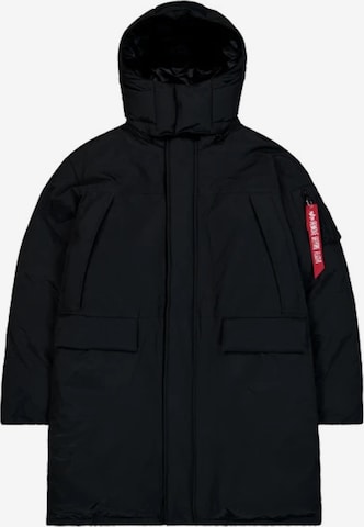 Parka d’hiver ALPHA INDUSTRIES en noir : devant