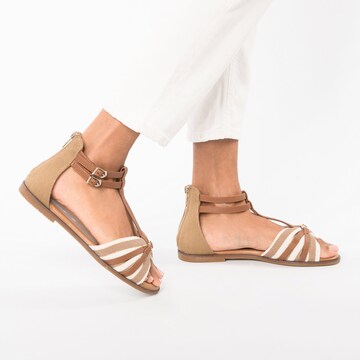 TOM TAILOR Sandale in Beige
