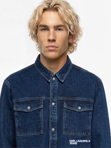 KARL LAGERFELD JEANS Přechodná bunda – modrá
