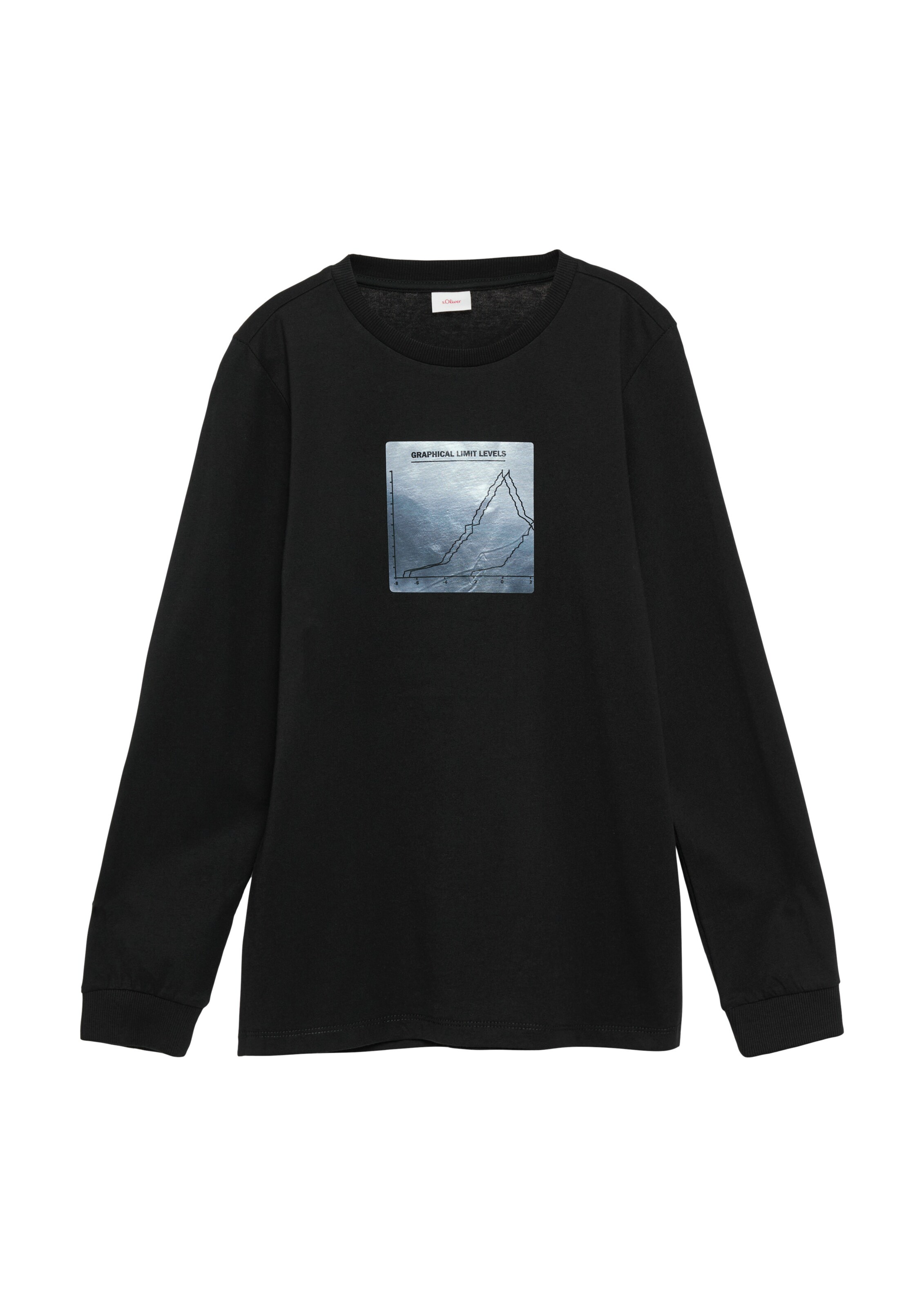 s.Oliver Shirt in Zwart: voorkant