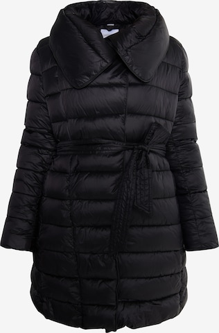 Manteau d’hiver Usha en noir : devant