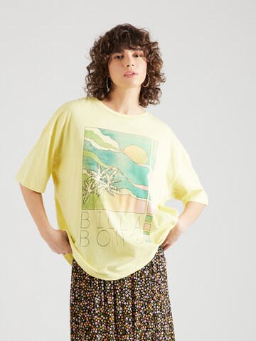 Tricou 'RAINBOW SKIES' de la BILLABONG pe galben: față