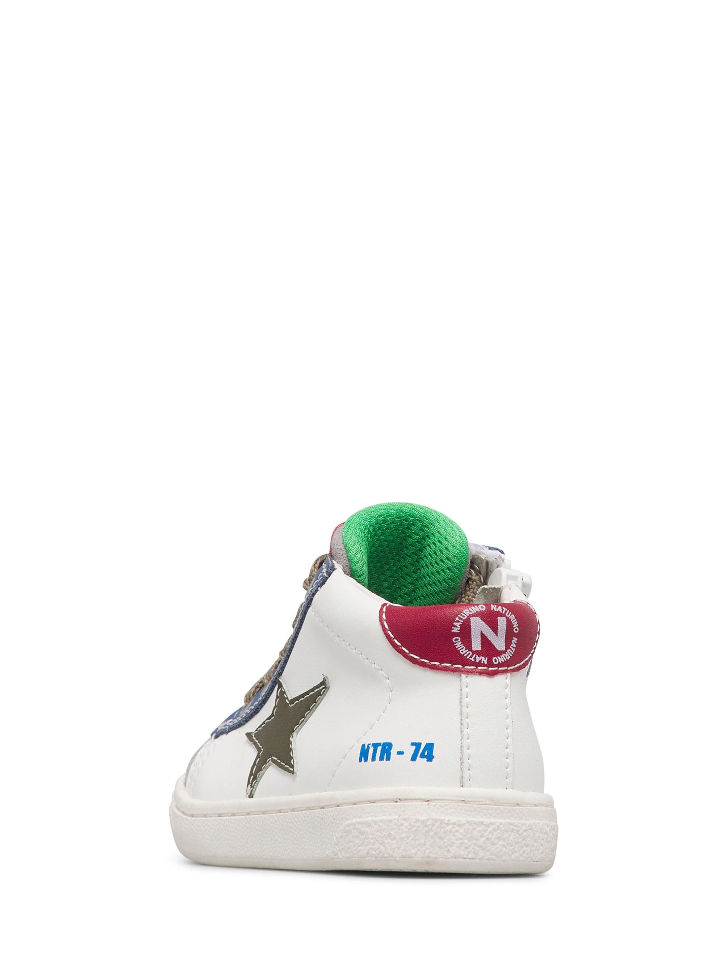 NATURINO Sneaker 'PINN HIGH ZIP.'‌ in Weiß