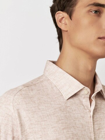 DESOTO Slim fit Overhemd in Beige