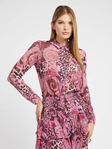 GUESS Blouse 'Clouis' in Roze: voorkant