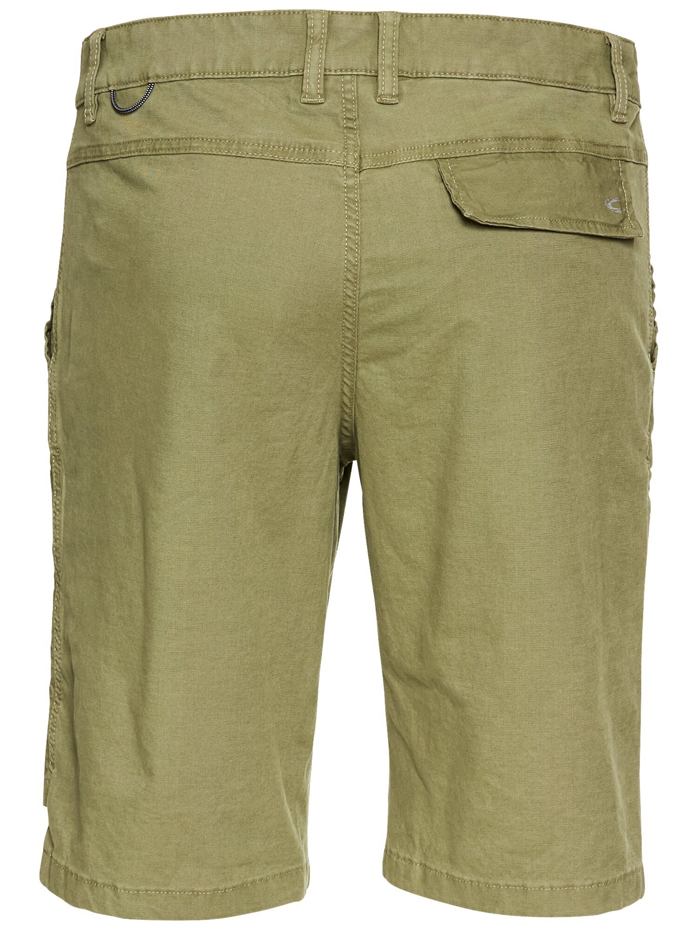 CAMEL ACTIVE Regular Cargo Shorts mit Ripstop-Kontrast in Grün