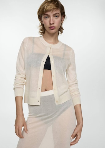 MANGO Cardigan 'Amalfi' i beige: forside