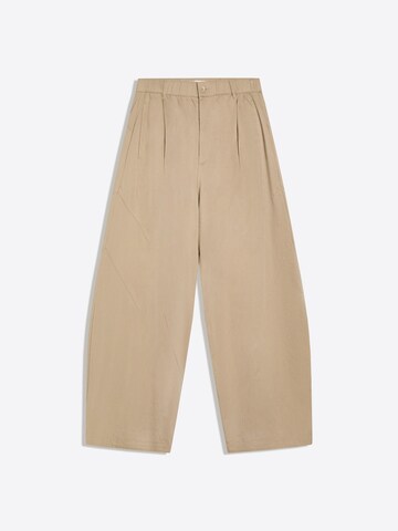 Bershka Barrel Byxa i beige: framsida