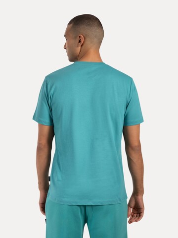 Smilodox Basic T-Shirt Ilyas in Blau
