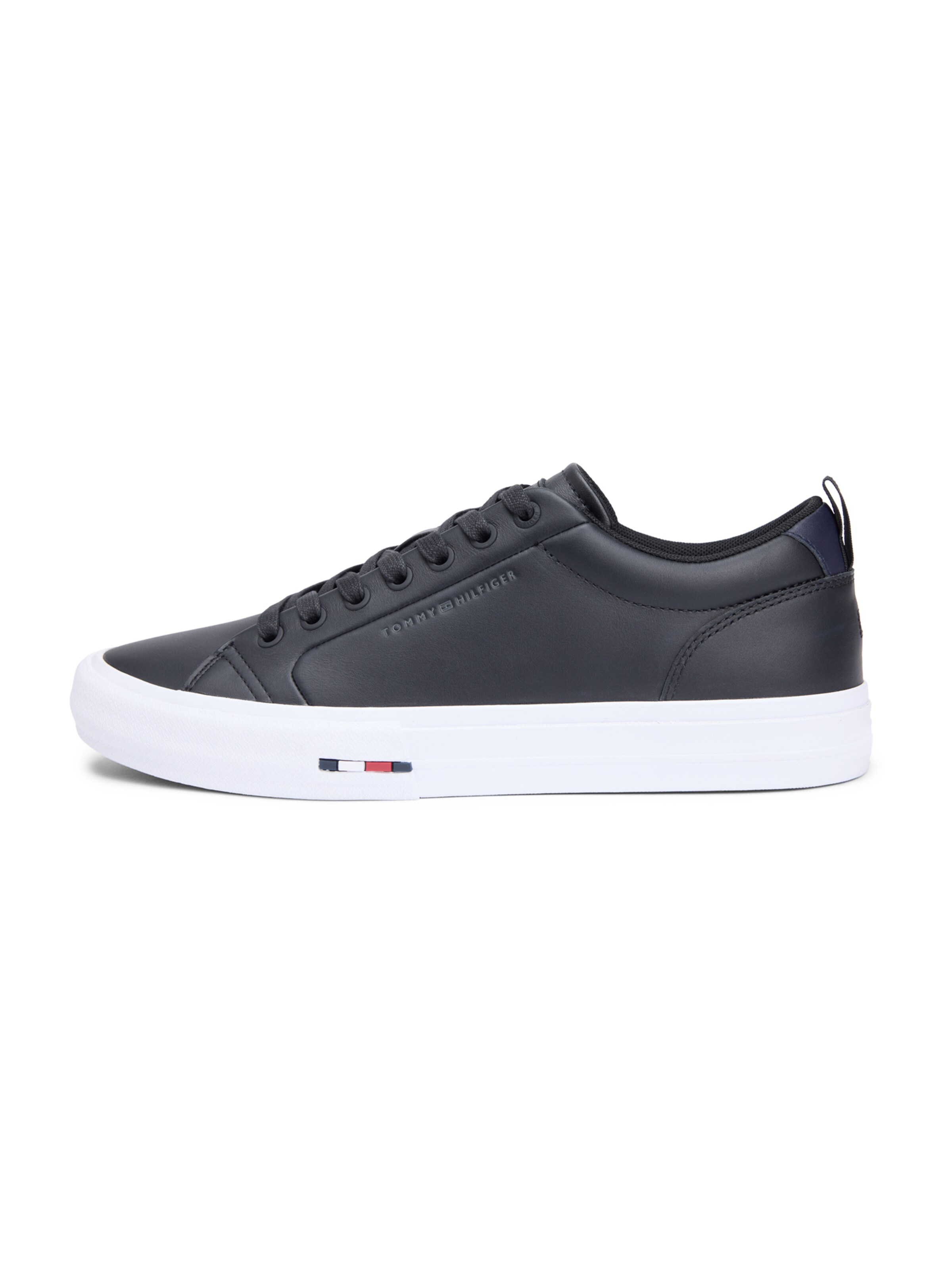 Sneaker low 'Harlem Street' de la TOMMY HILFIGER pe negru: față