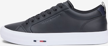 Sneaker low 'Harlem Street' de la TOMMY HILFIGER pe negru: față