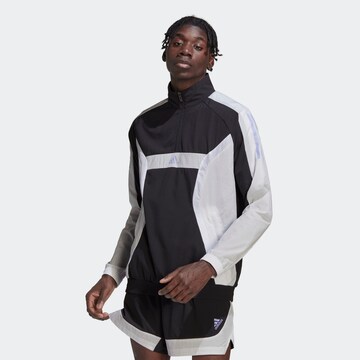 Pull-over de sport ADIDAS SPORTSWEAR en noir : devant