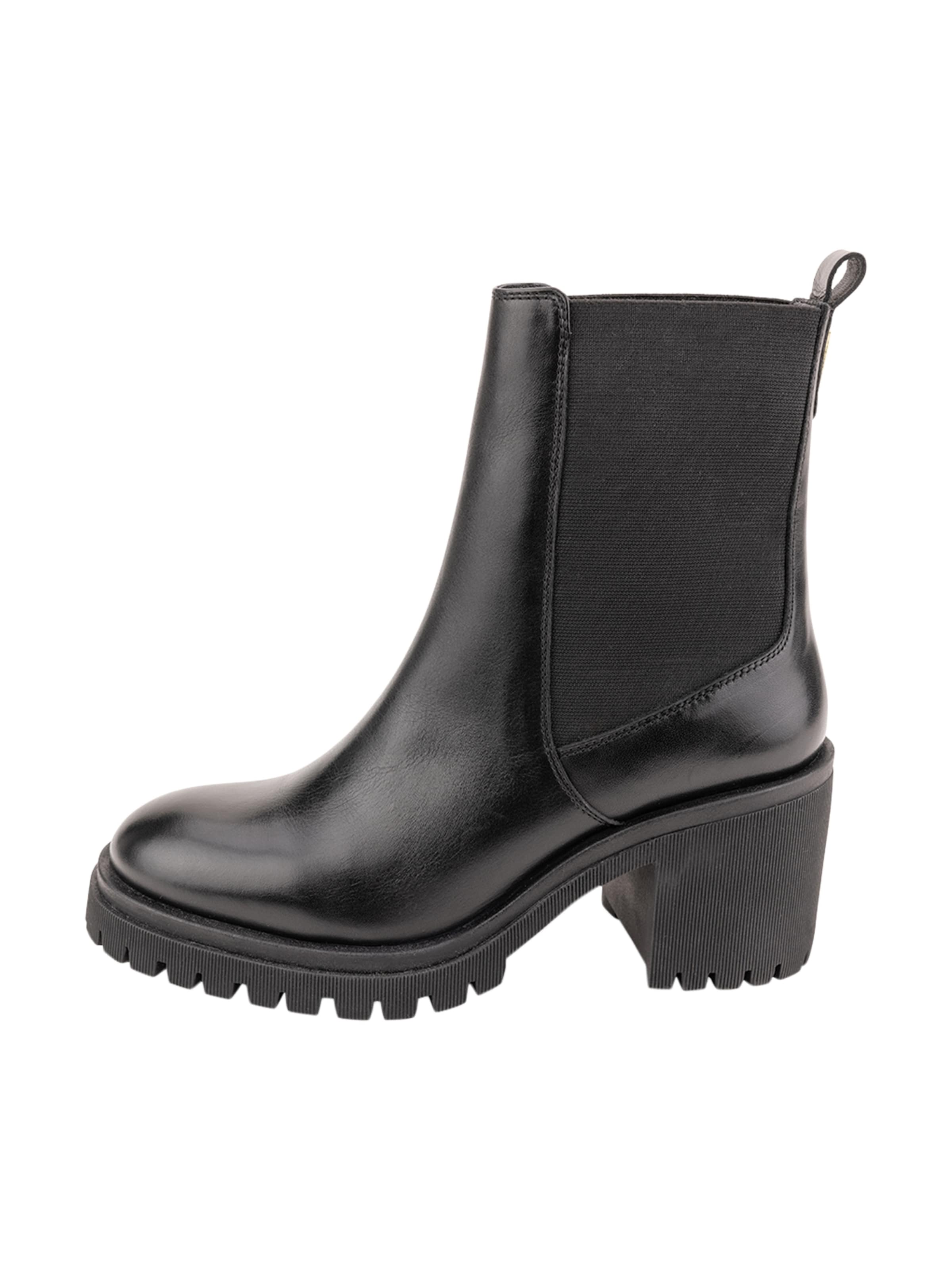 Les Tropéziennes Ankle boots 'Vaneka Lederstiefeletten' in Black: front