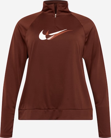 Sweat de sport Nike Sportswear en rouge : devant