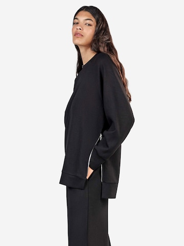 Gisela Sweatshirt i sort: side