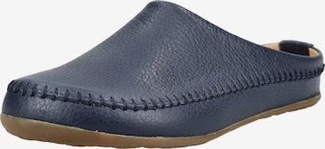 Pantoufle HAFLINGER en bleu : devant