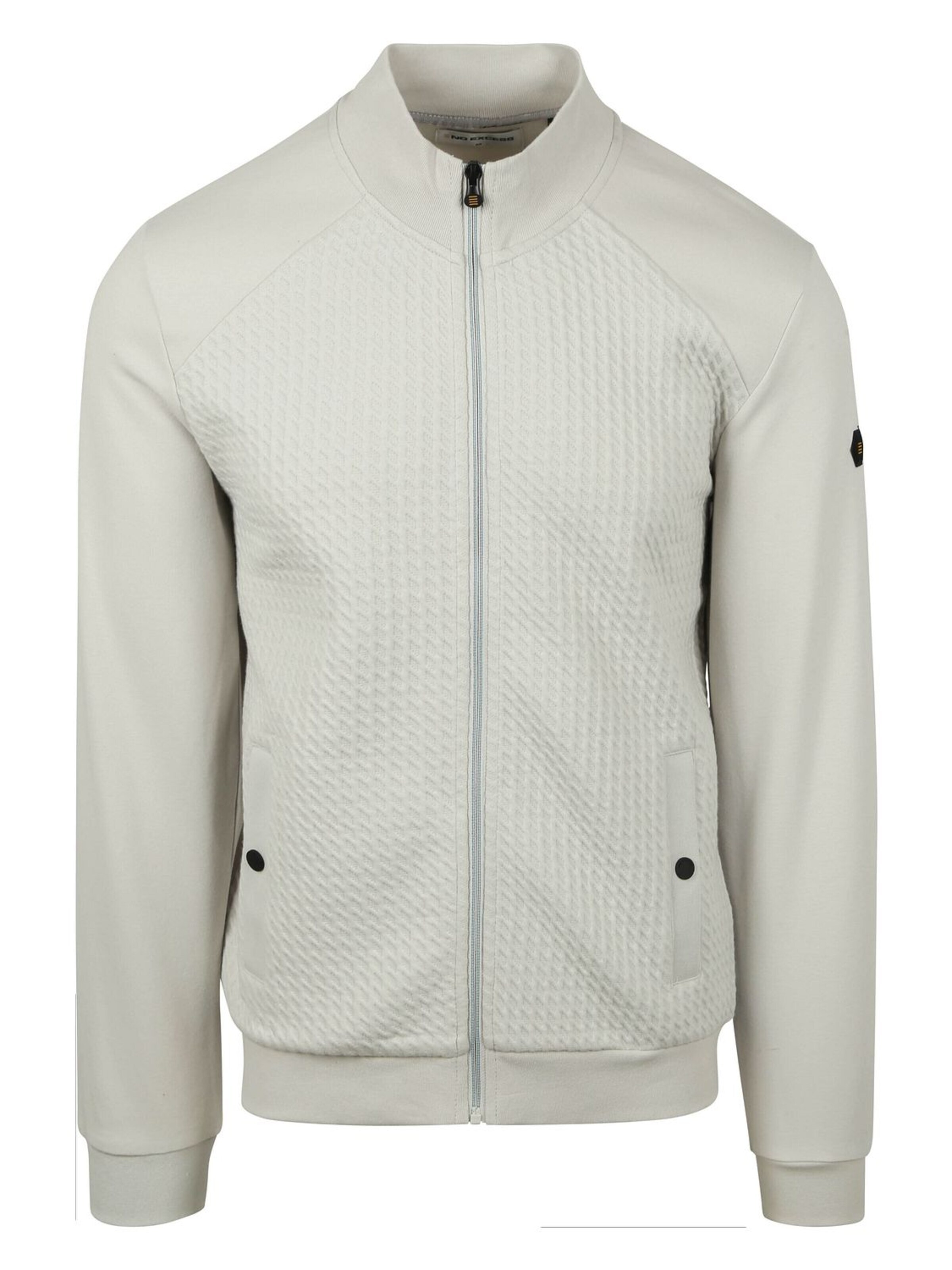 No Excess Knit Cardigan in Grey: front