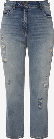 Ulla Popken Regular Jeans in Blauw: voorkant