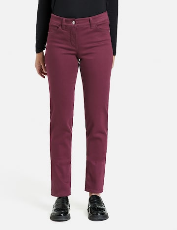 GERRY WEBER Slimfit Jeans i röd: framsida