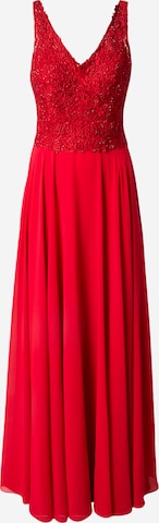 Robe de soirée mascara en rouge : devant