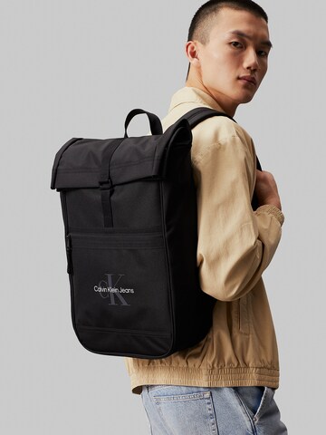 Calvin Klein Jeans Backpack in Black: front