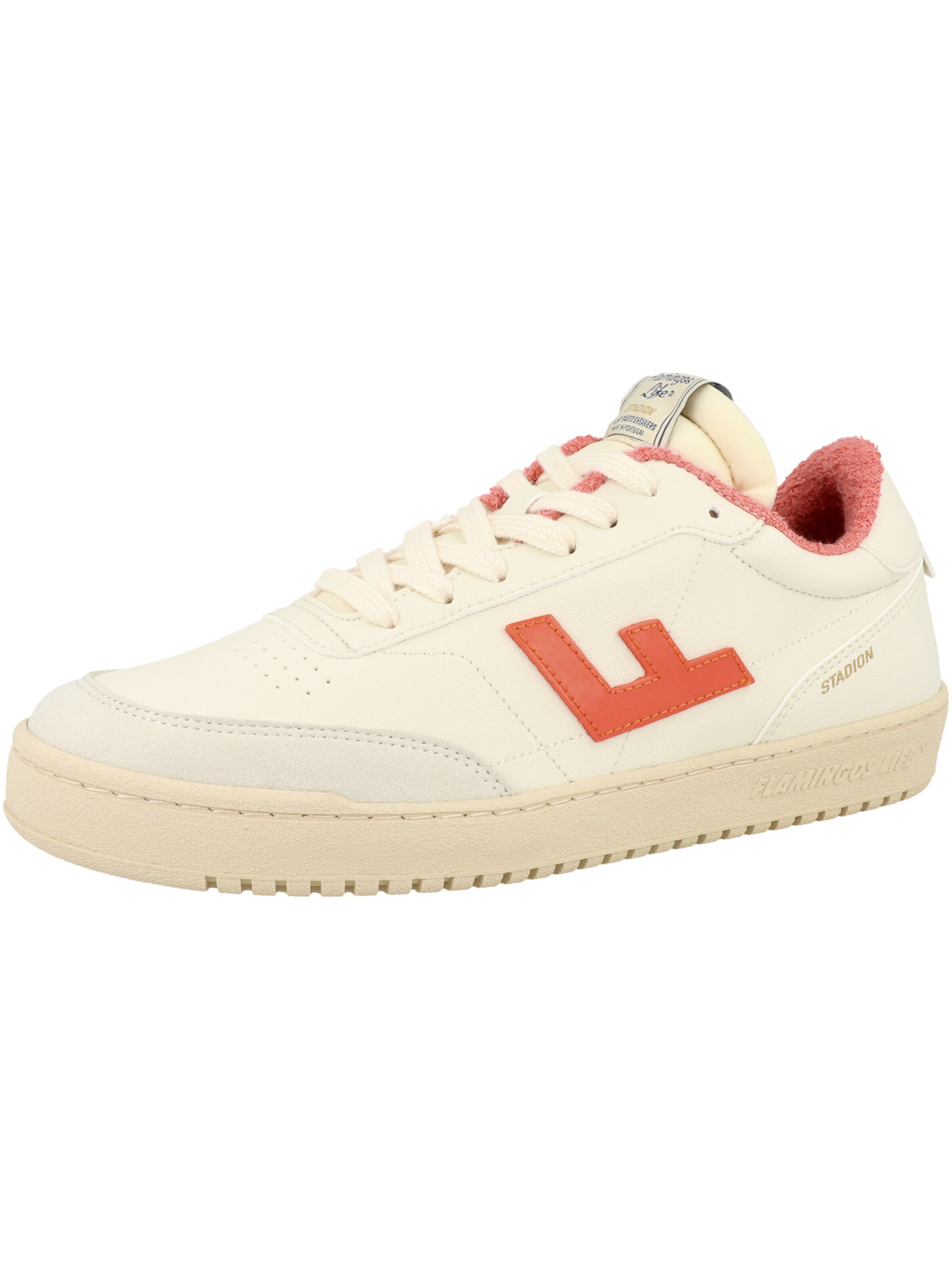 Baskets basses 'Stadion' Flamingos Life en blanc : devant