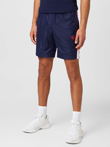 Sergio Tacchini Regular Broek 'DISPERSA' in Blauw: voorkant