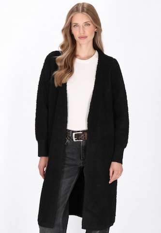DreiMaster Vintage - Sobretudo de malha em preto: frente